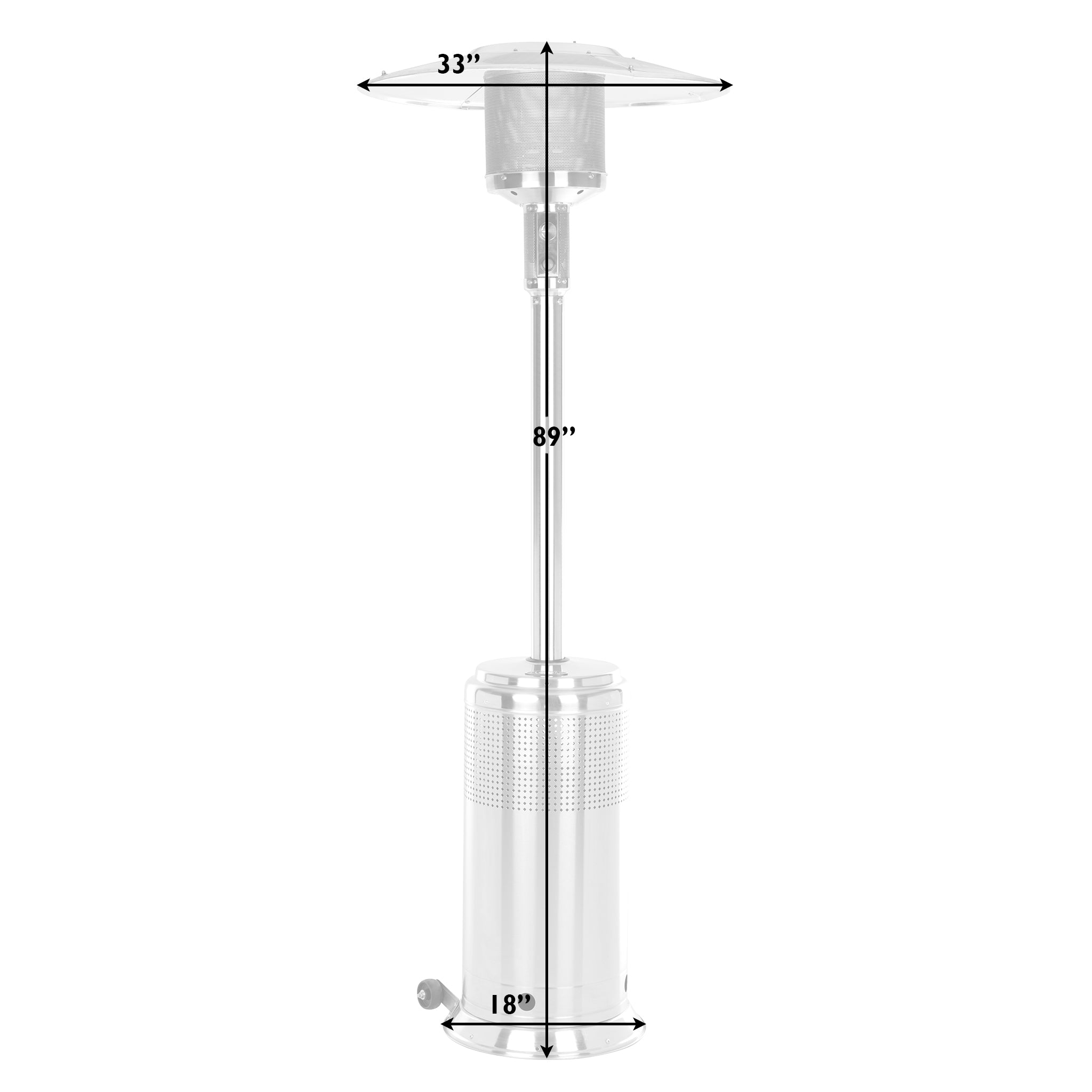 Stainless Steel Pro Series Patio Heater | 61436