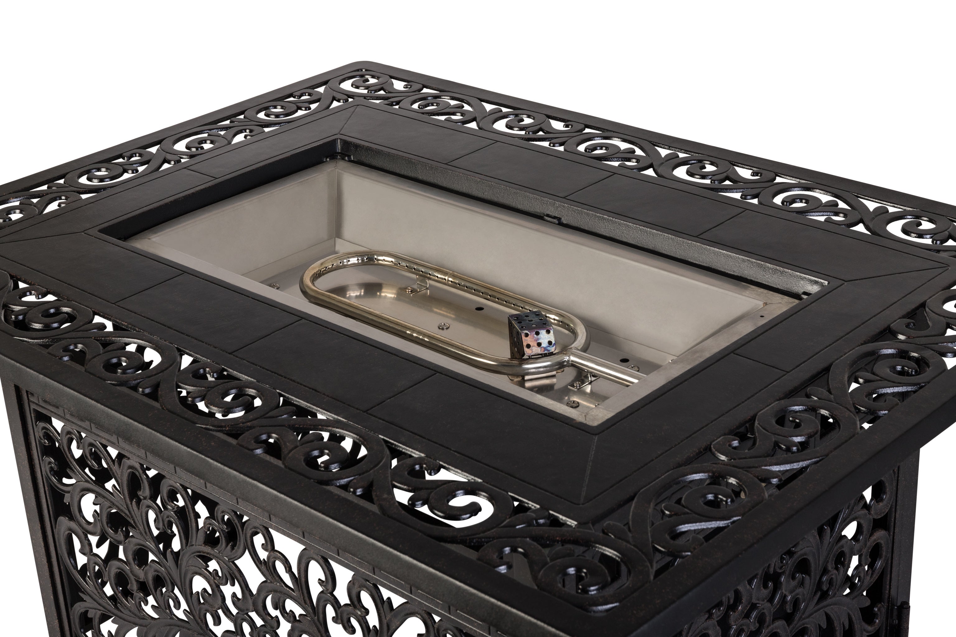 Sedona Aluminum Rectangular LPG Fire Pit - Costco.com Exclusive | 61860
