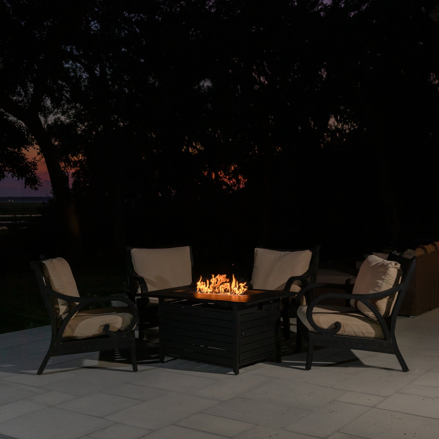 Longmont Aluminum Rectangular LPG Fire Pit | 61898