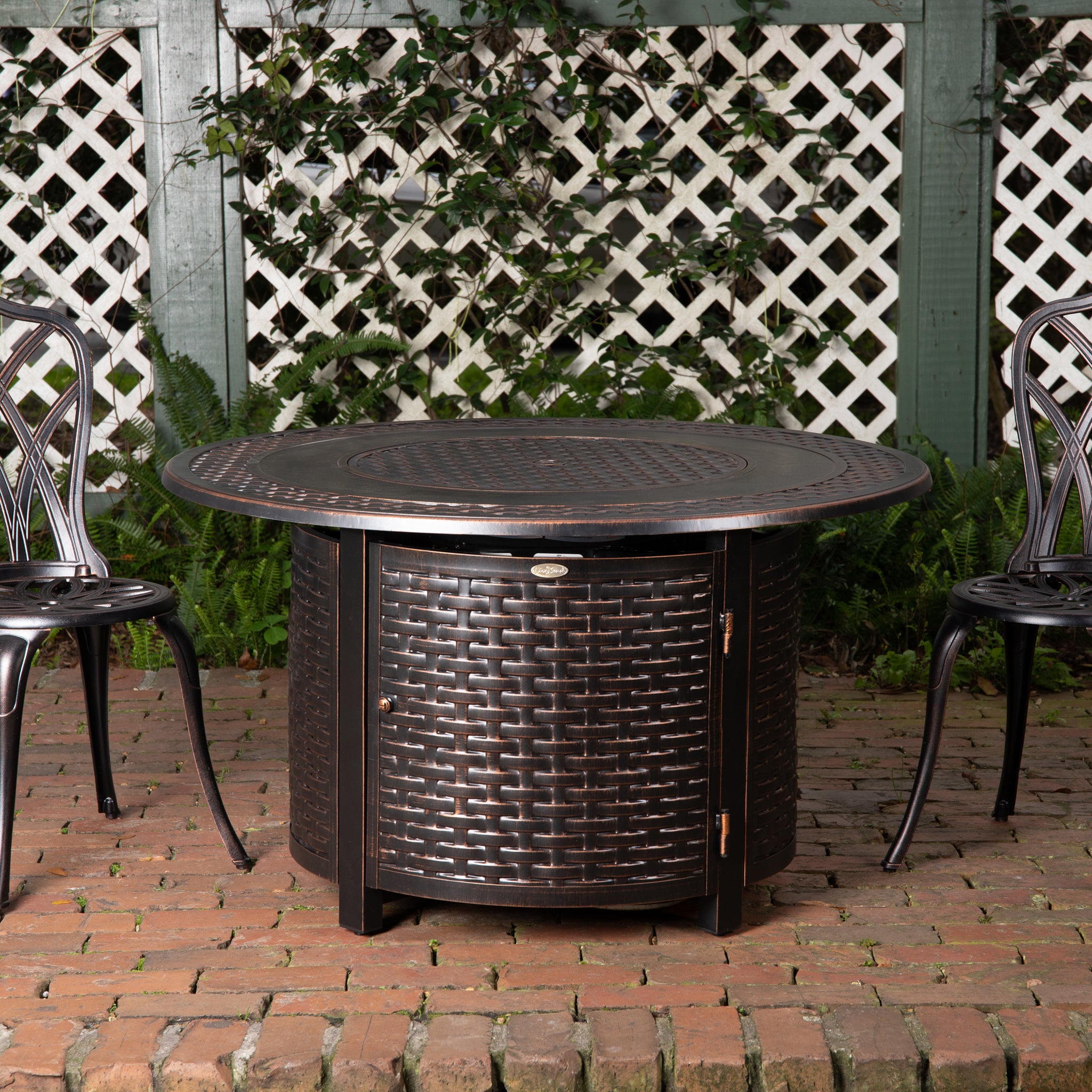 Bellante Woven Aluminum LPG Fire Pit | 62195