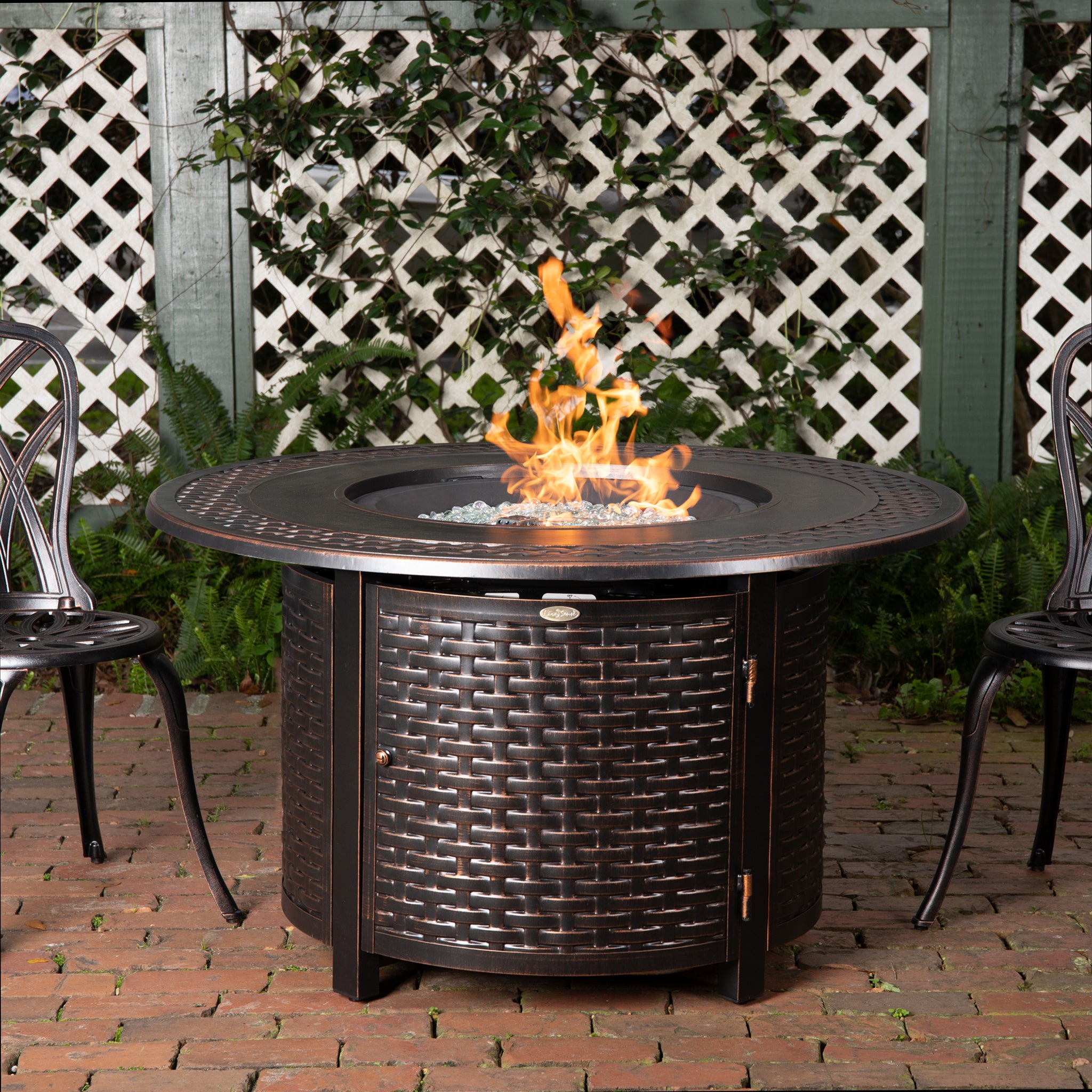 Bellante Woven Aluminum LPG Fire Pit | 62195