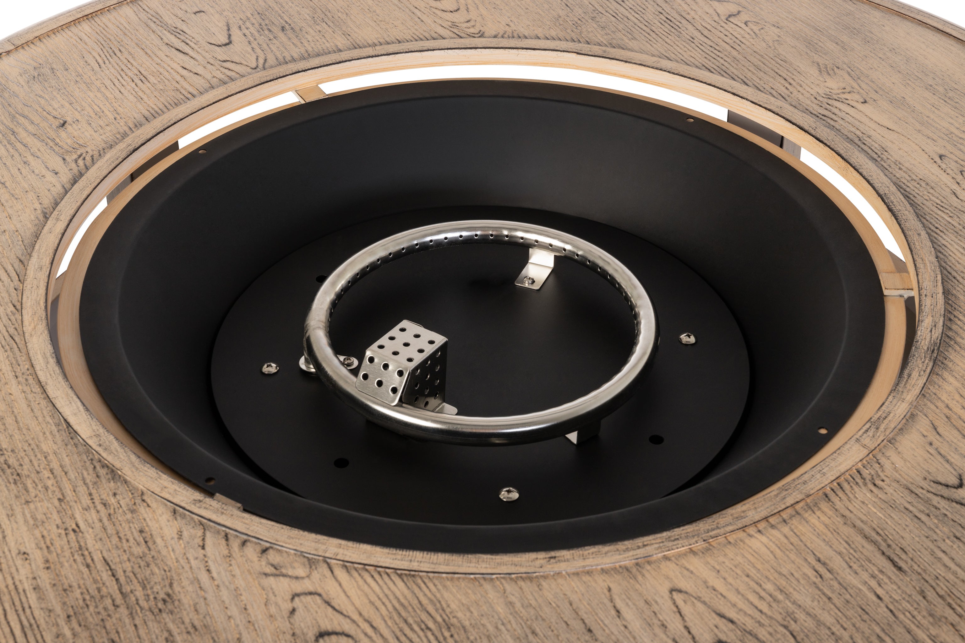 Thatcher Round LPG Fire Pit in Driftwood | 62739