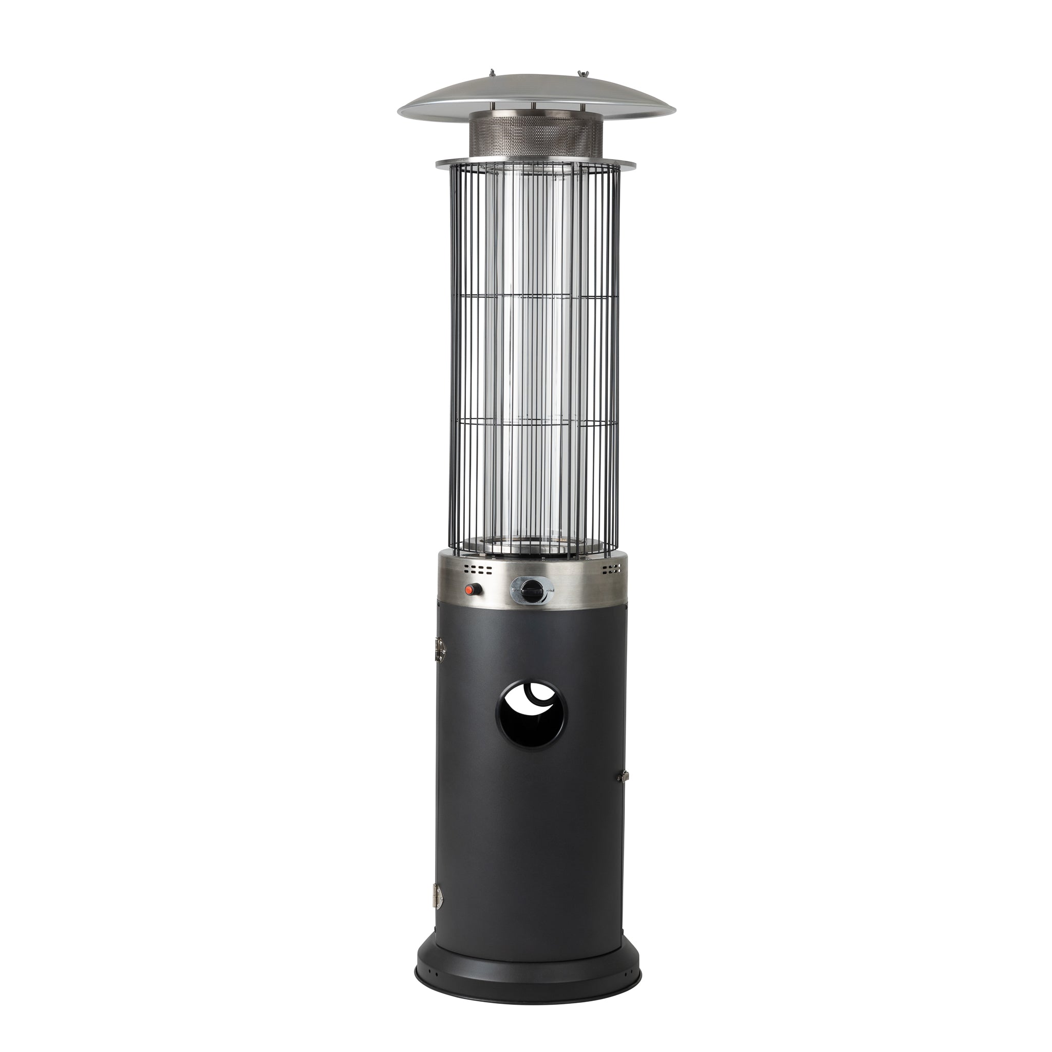 andersen and stokke patio heater Arctic Gray Spiral Flame Patio Heater - Costco.com Exclusive