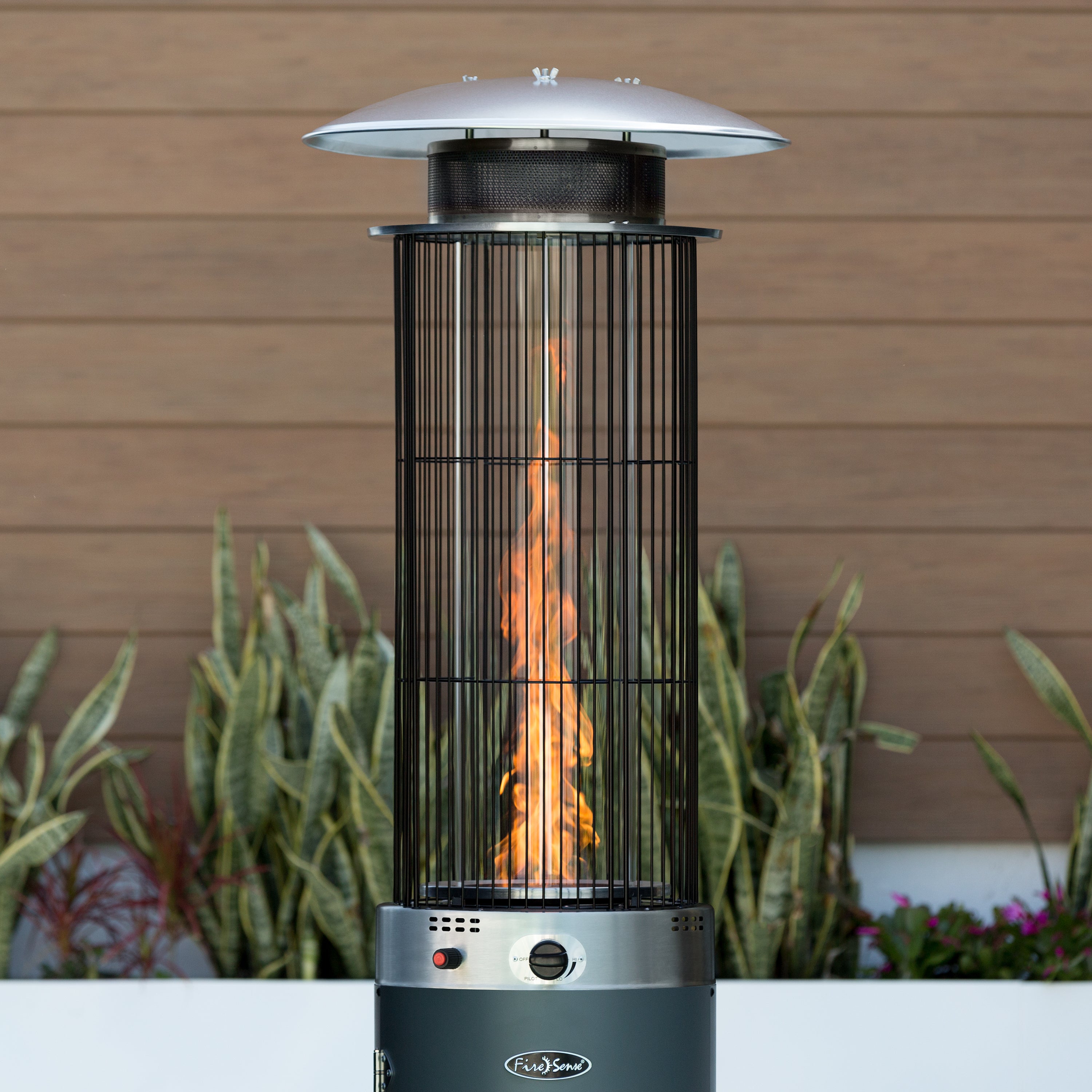 Arctic Gray Spiral Flame Patio Heater - Costco.com Exclusive | 63344