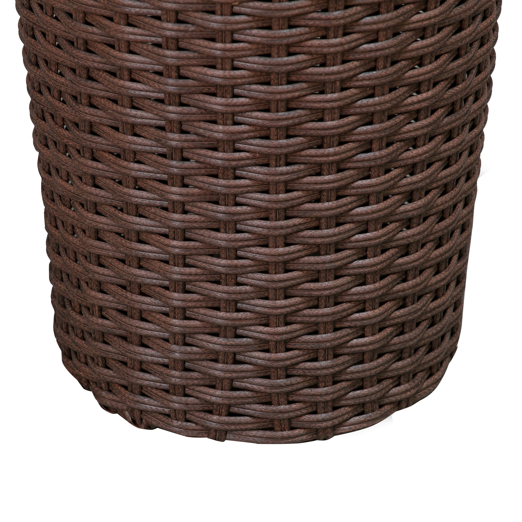Noah Round Wicker Planter 2-piece Set in Mocha | 63543