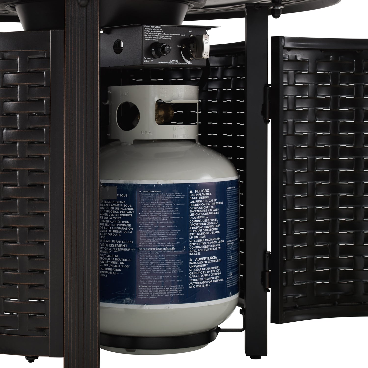 Hendricks Aluminum 34" Round LPG Fire Pit | 63686