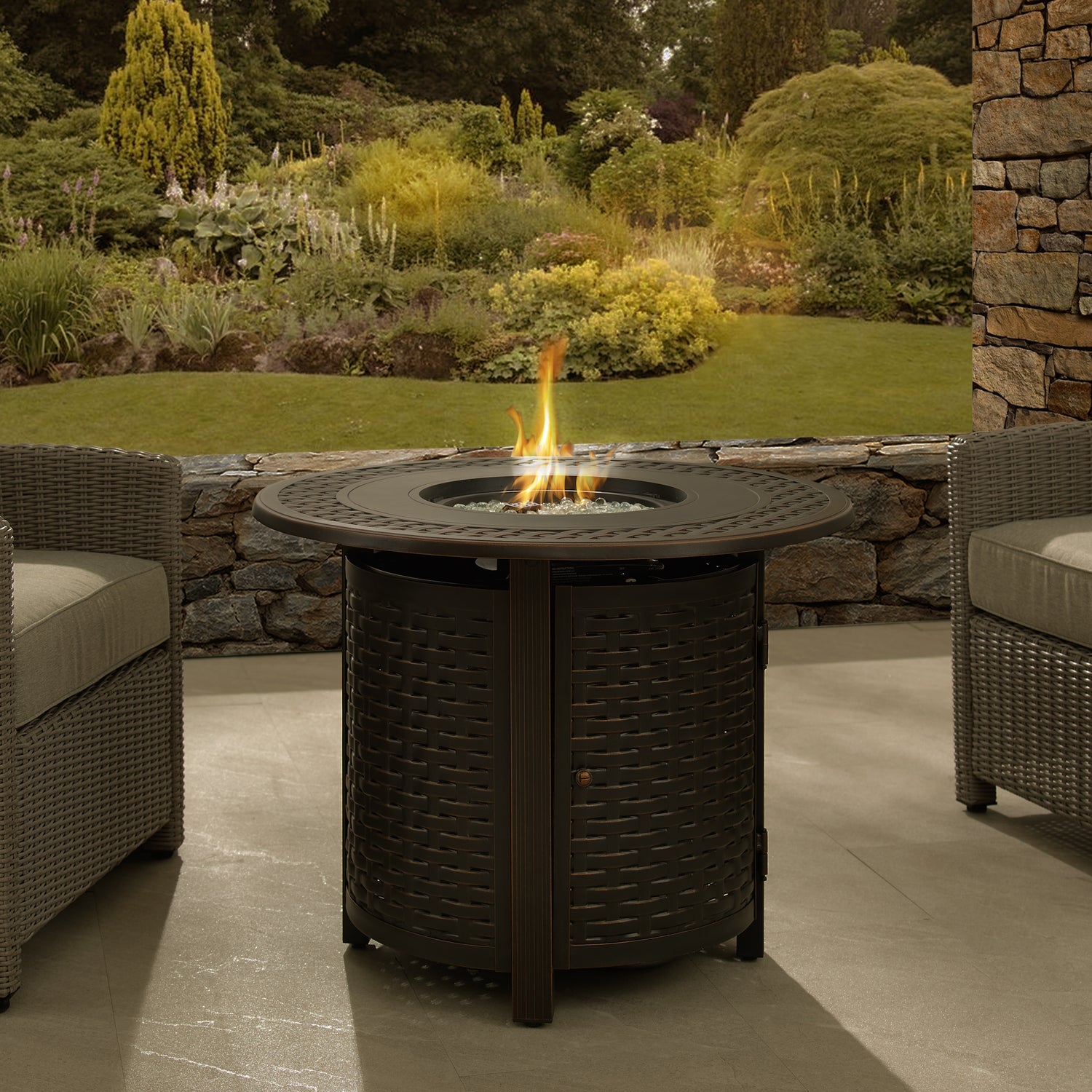 Hendricks Aluminum 34" Round LPG Fire Pit | 63686
