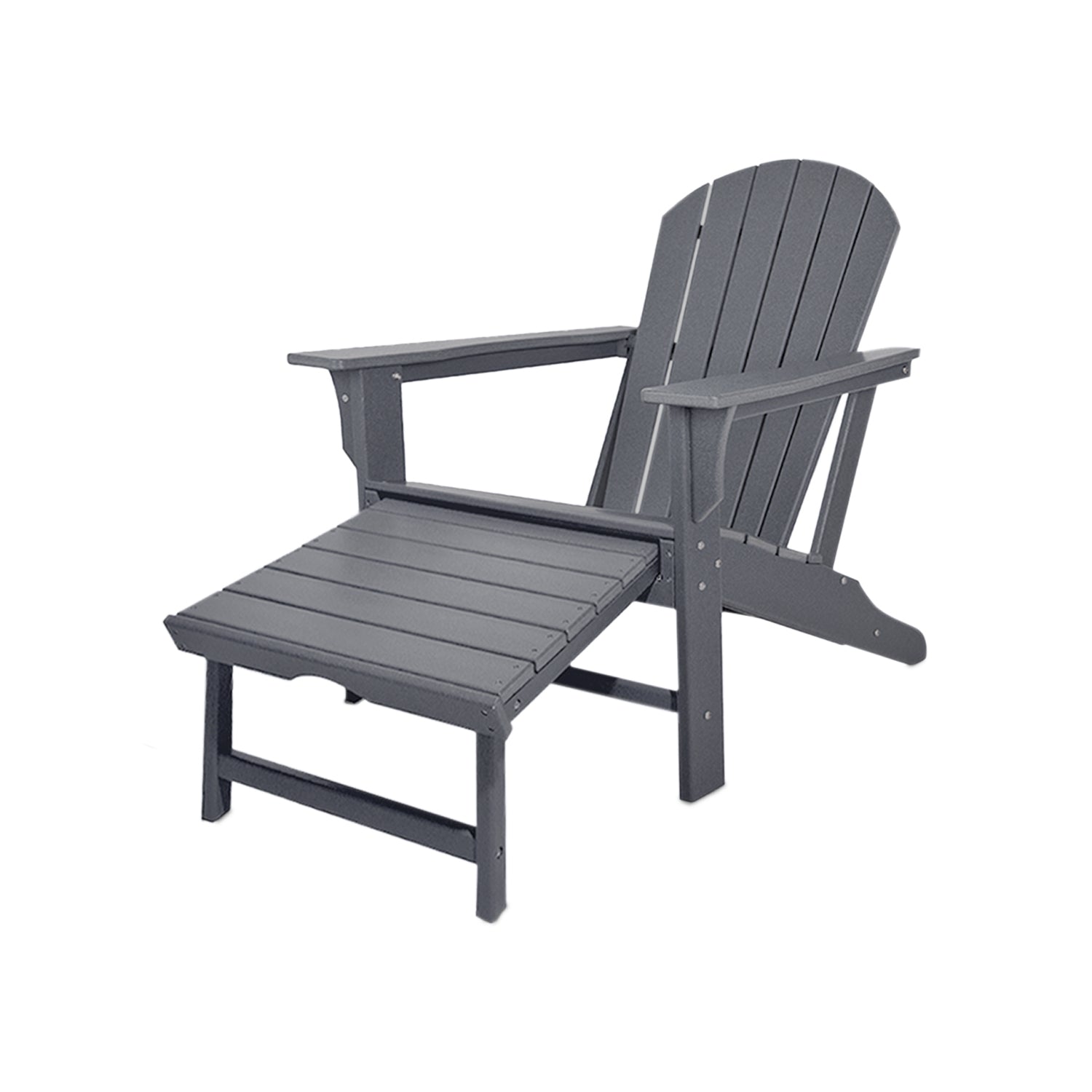 Outdoor All-Weather Adirondack Patio Chair with Footrest - bjs.com Exclusive | 66594