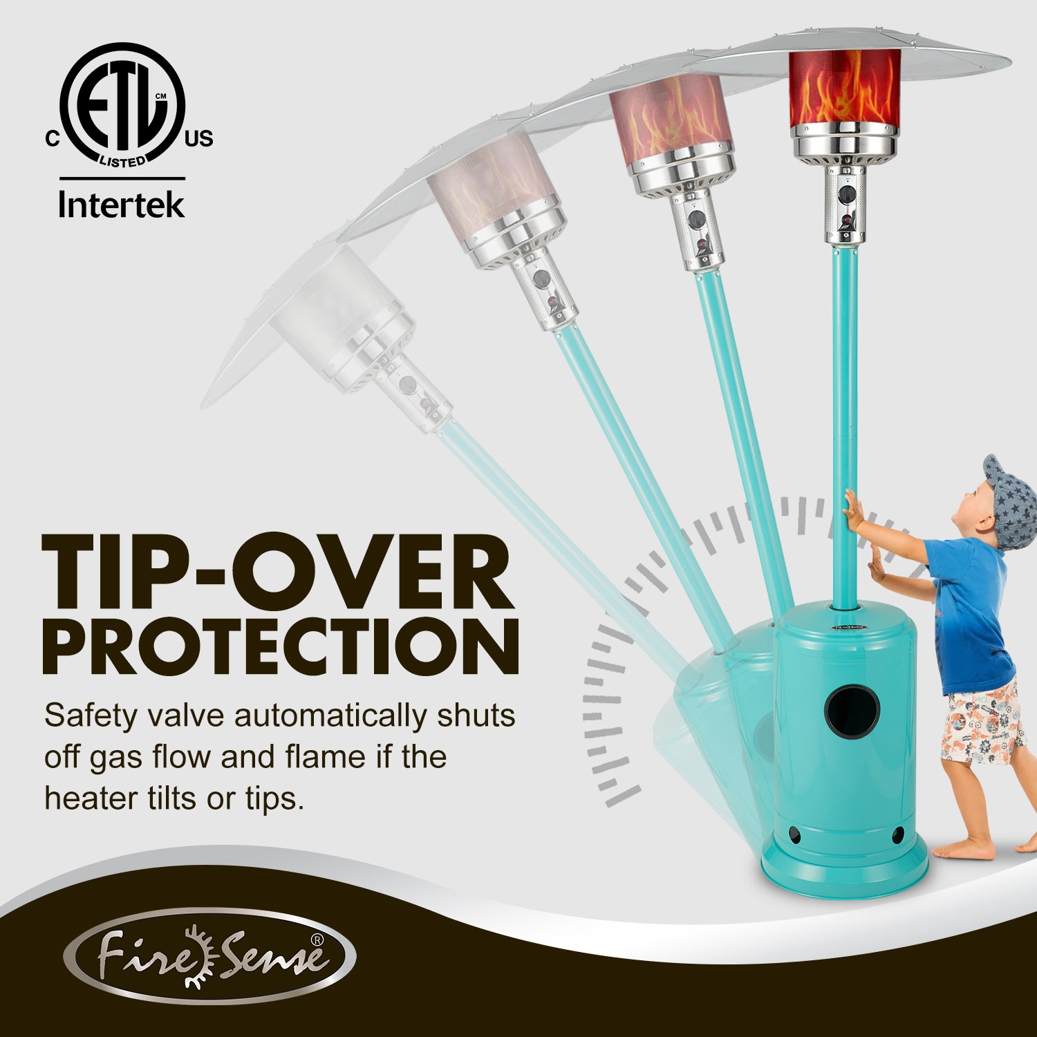 Aqua Blue Powder Coated Patio Heater | 61130