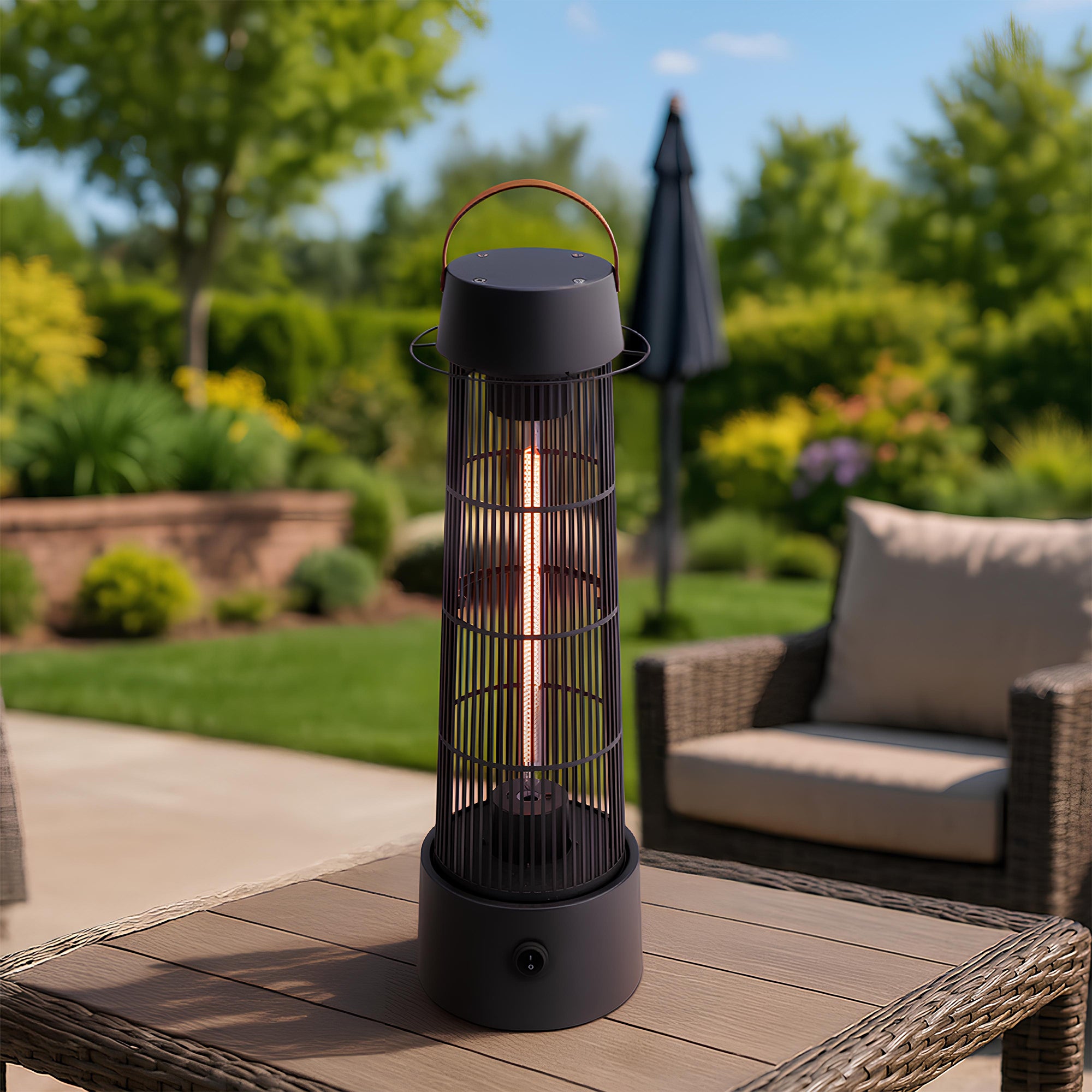Modern Indoor/Outdoor Electric Patio Heater Lantern - bjs.com Exclusive | 68716