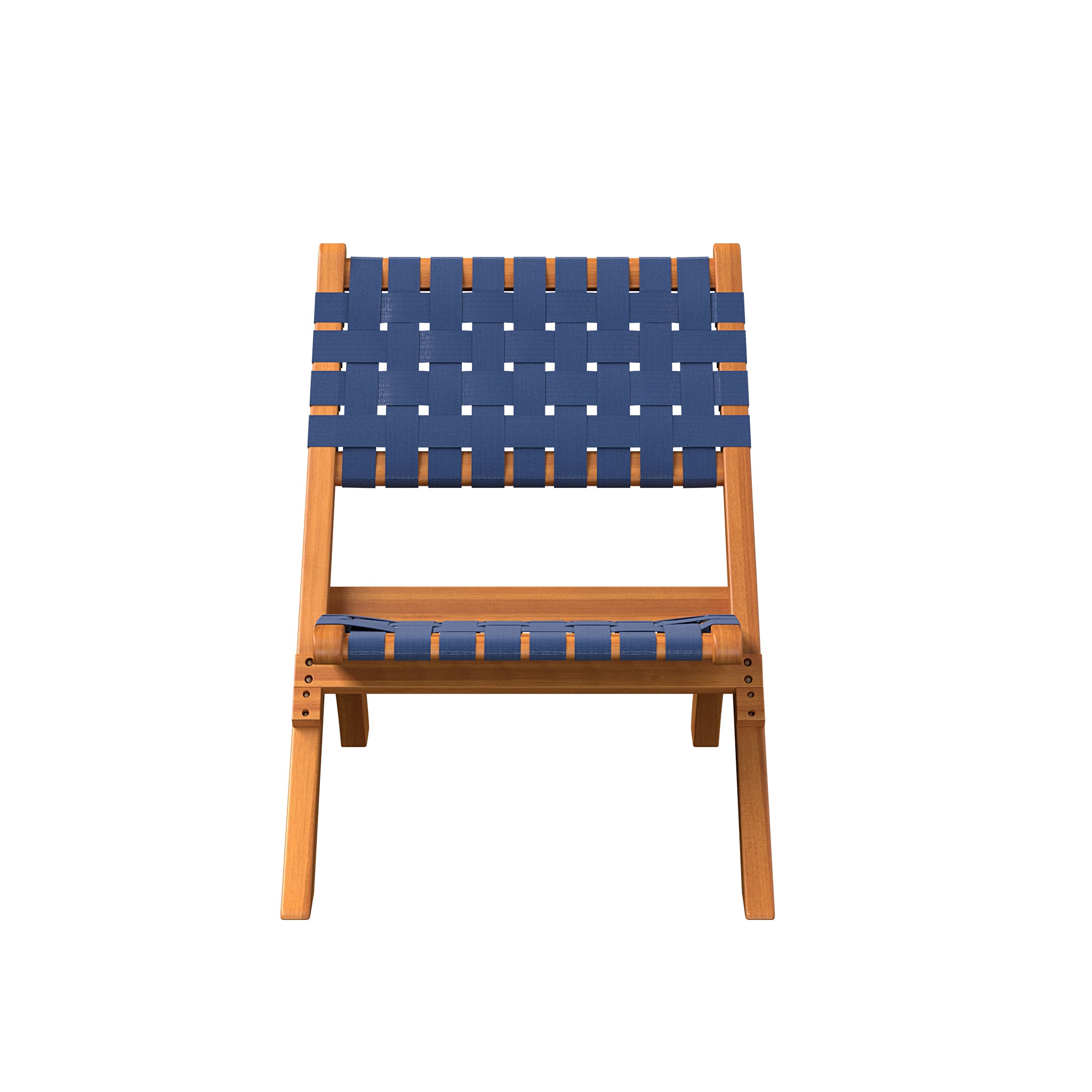 Sava Indoor-Outdoor Folding Chair in Navy Blue Webbing | 63636