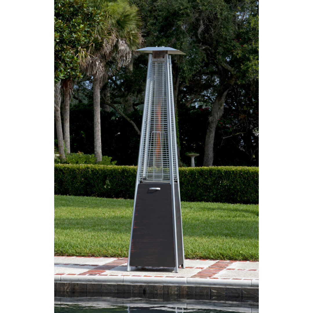 Coronado Brushed Bronze Pyramid Flame Patio Heater | 62263