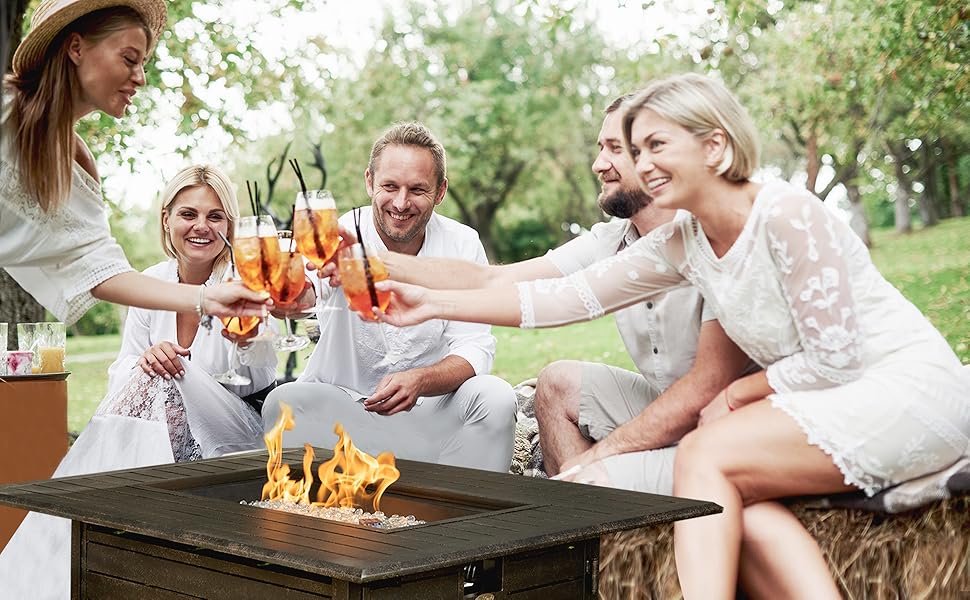 Longmont Aluminum Rectangular LPG Fire Pit | 61898