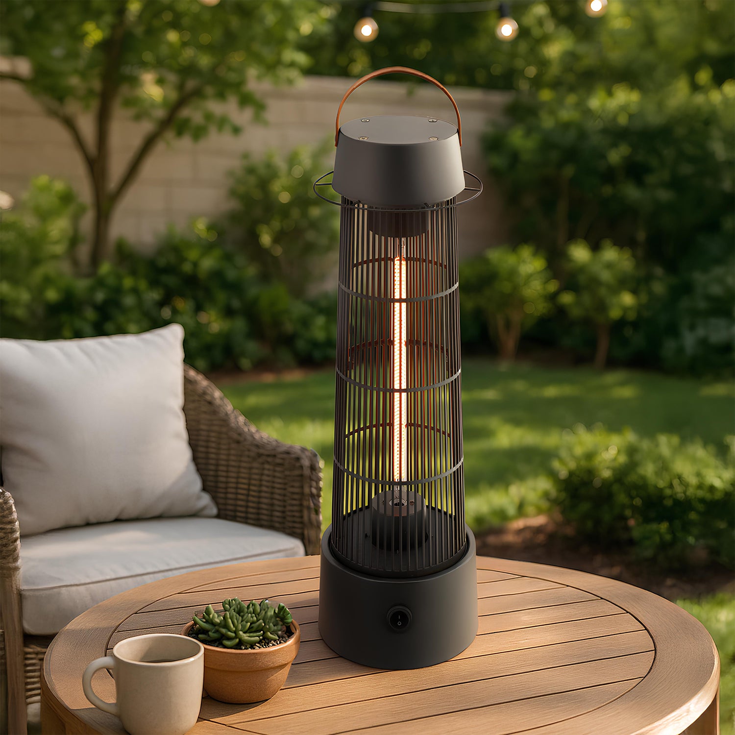 Modern Indoor/Outdoor Electric Patio Heater Lantern - bjs.com Exclusive | 68716