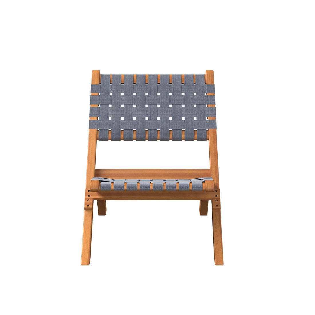Sava Indoor-Outdoor Folding Chair in Warm Gray Webbing | 63637