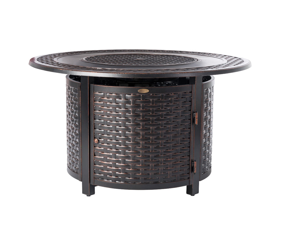 Bellante Woven Aluminum LPG Fire Pit | 62195